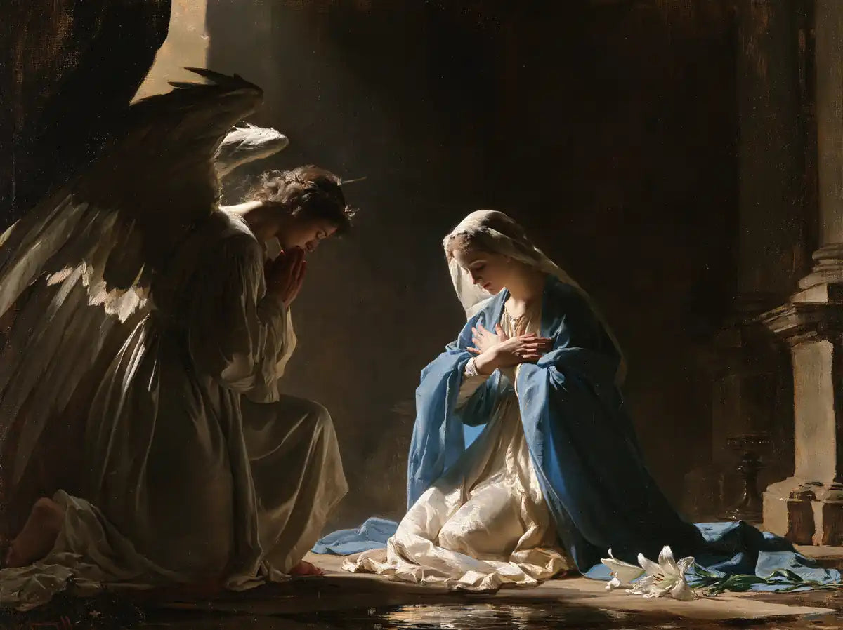 The Annunciation - The Silence of Mary - Christian artwork collection
