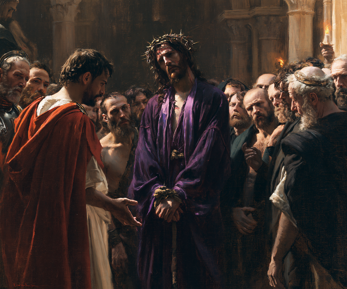 Christian work landscape - Ecce Homo - Sacred silence - Alpha Christian Art