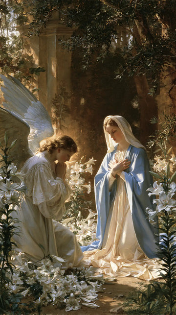 The Annunciation - The Annunciation in the Garden · Portrait n° 5
