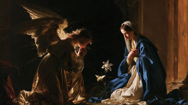 The Annunciation - Black and Gold · Landscape n° 9
