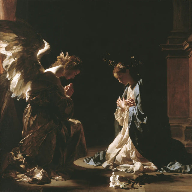 The Annunciation - Black and Gold · Square n° 2