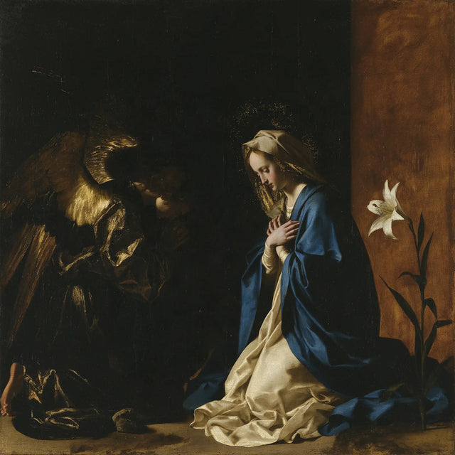 The Annunciation - Black and Gold · Square n° 4