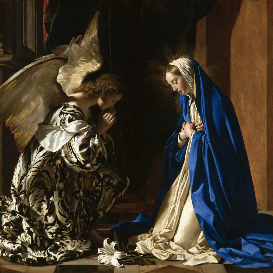 The Annunciation - Black and Gold · Square n° 8