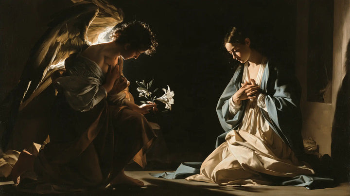 The Annunciation — The Pale Flower beneath the Bowed Face