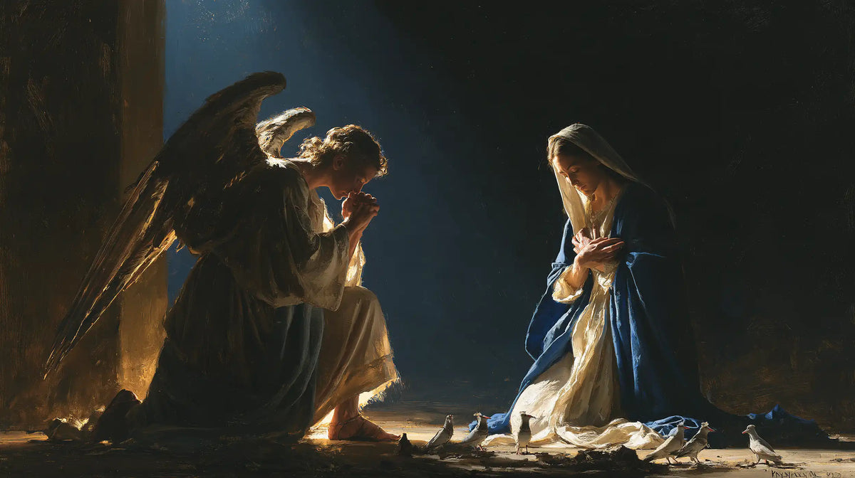 The Annunciation - Midnight Blue Chiaroscuro · Landscape n° 17