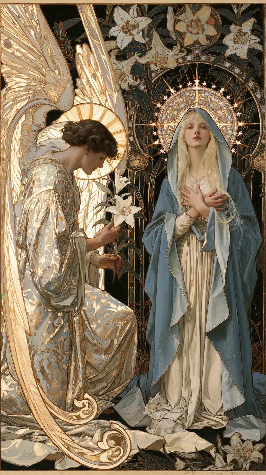 The Annunciation - Sacred Art Nouveau · Portrait n° 2