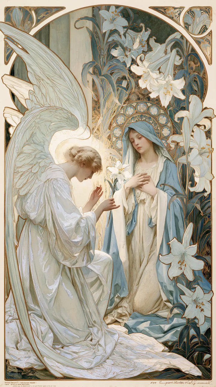 The Annunciation - Sacred Art Nouveau · Portrait n° 7