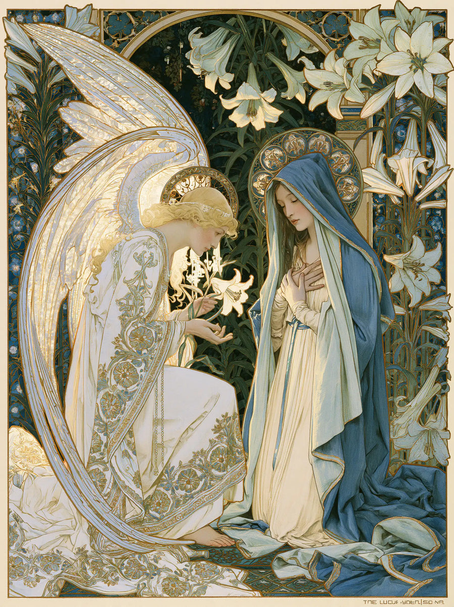 The Annunciation - Sacred Art Nouveau · Portrait n° 13