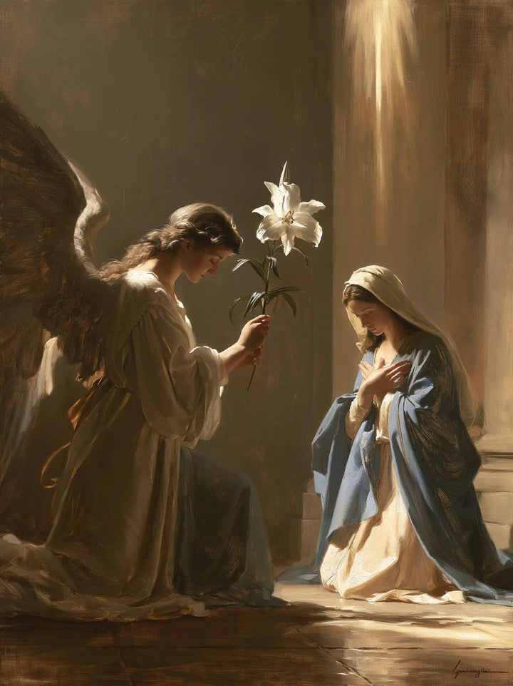 The Annunciation - The White Lily as Symbol · Portrait n° 17