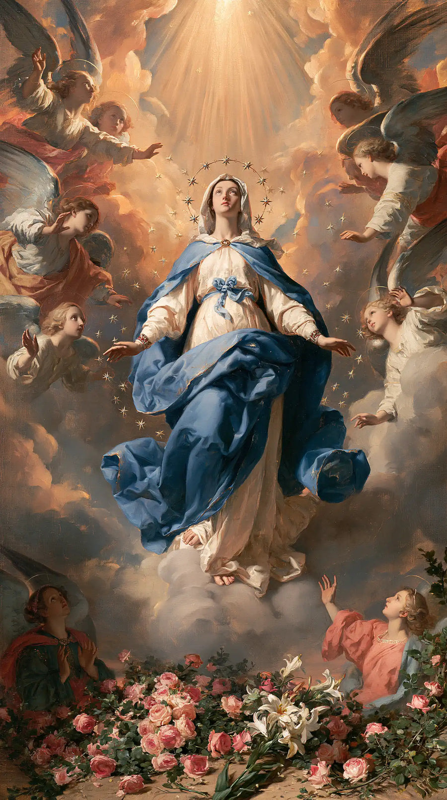 The Assumption of Mary — The White Flower in the Blue Procession