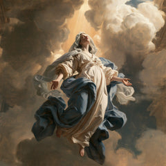 The Assumption of Mary — The Whirl in Stone-Coloured Light