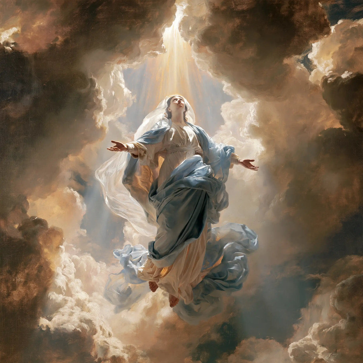 The Assumption of Mary — The Offered Hand Beneath the Riven Sky