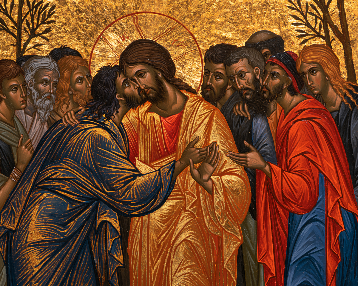 The Betrayal of Judas — Gold-Streaked Azure Against the Heart