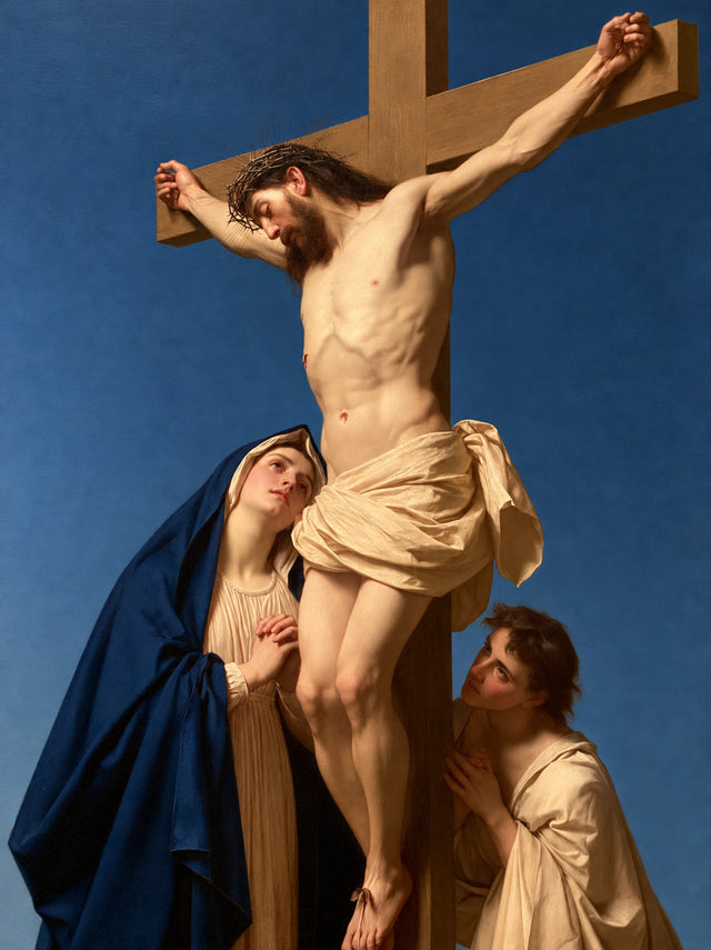 The Crucifixion – Restored Light Under Deep Blue