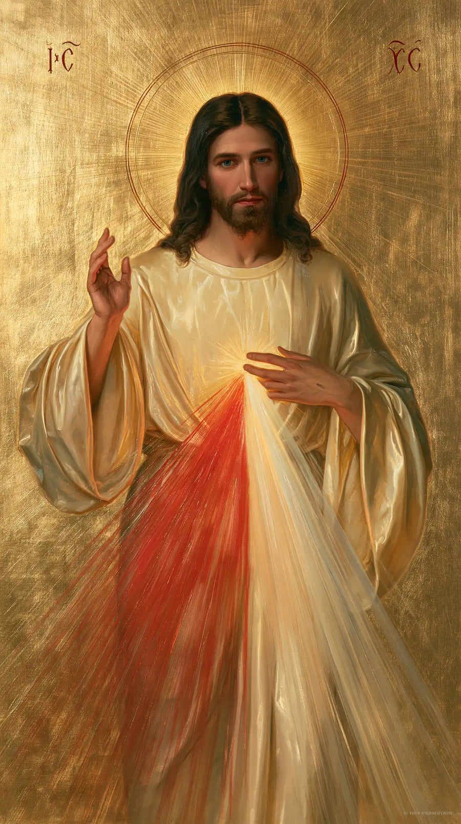 Divine Mercy Jesus - Contemporary Byzantine · Portrait n° 5
