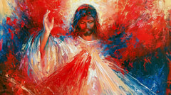 Divine Mercy Jesus – Expressionist · Landscape no. 14
