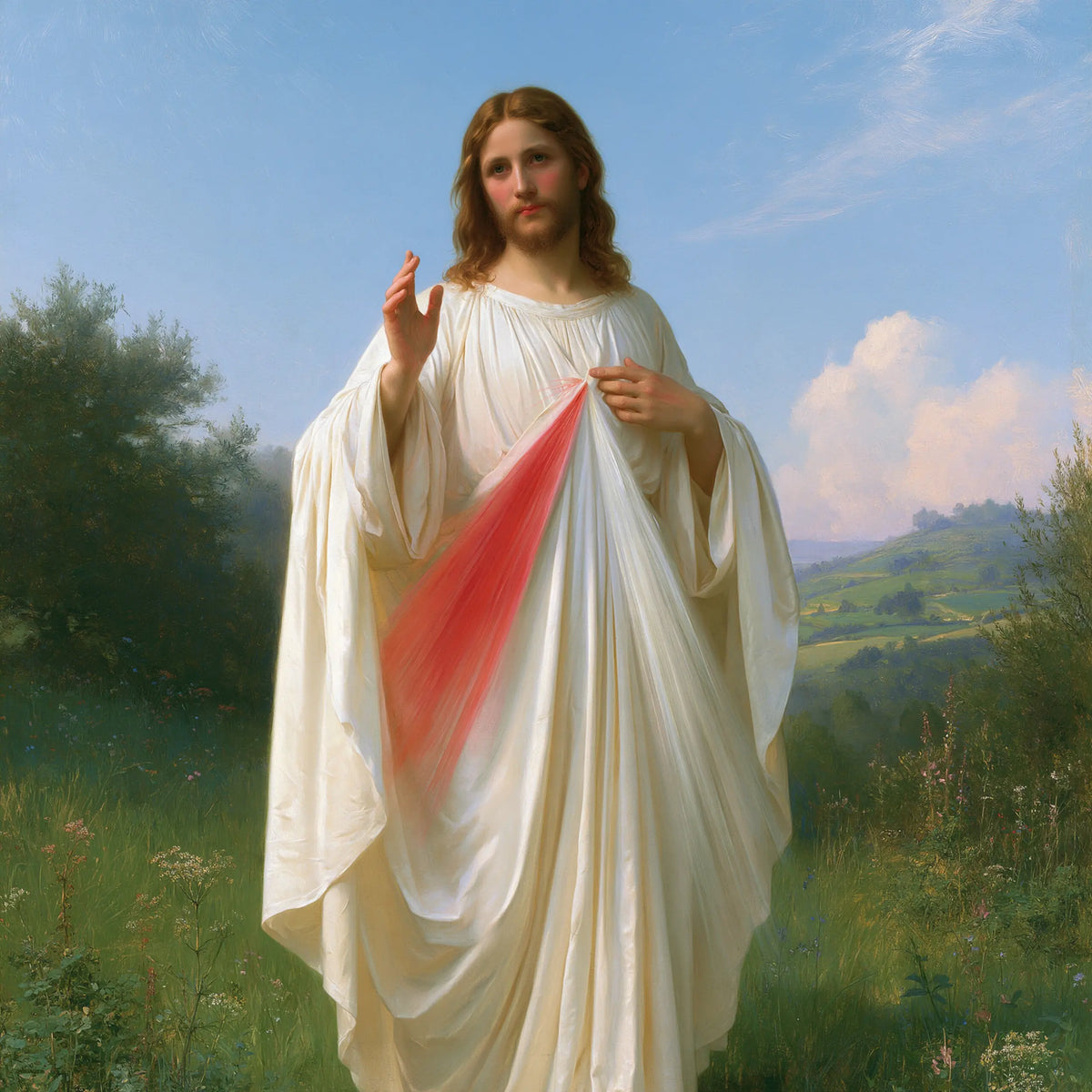 Divine Mercy Jesus – Daybreak in the Fields