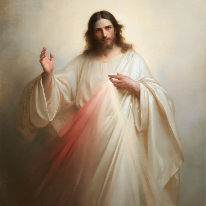 Divine Mercy Jesus – Grace Beneath Open Skies