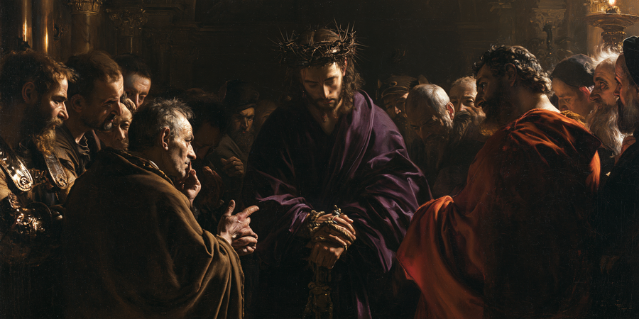 Ecce Homo - Black and gold · Landscape n° 24