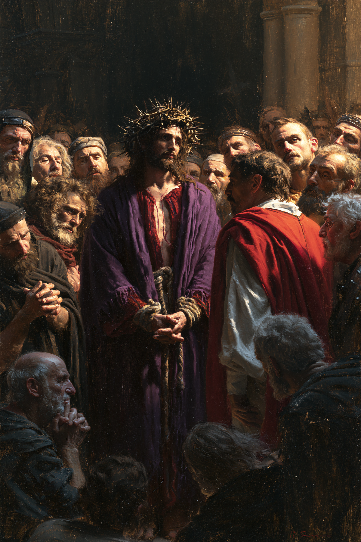 Ecce Homo - Sacred silence · Portrait n° 15 — aperçu de la finition sélectionnée