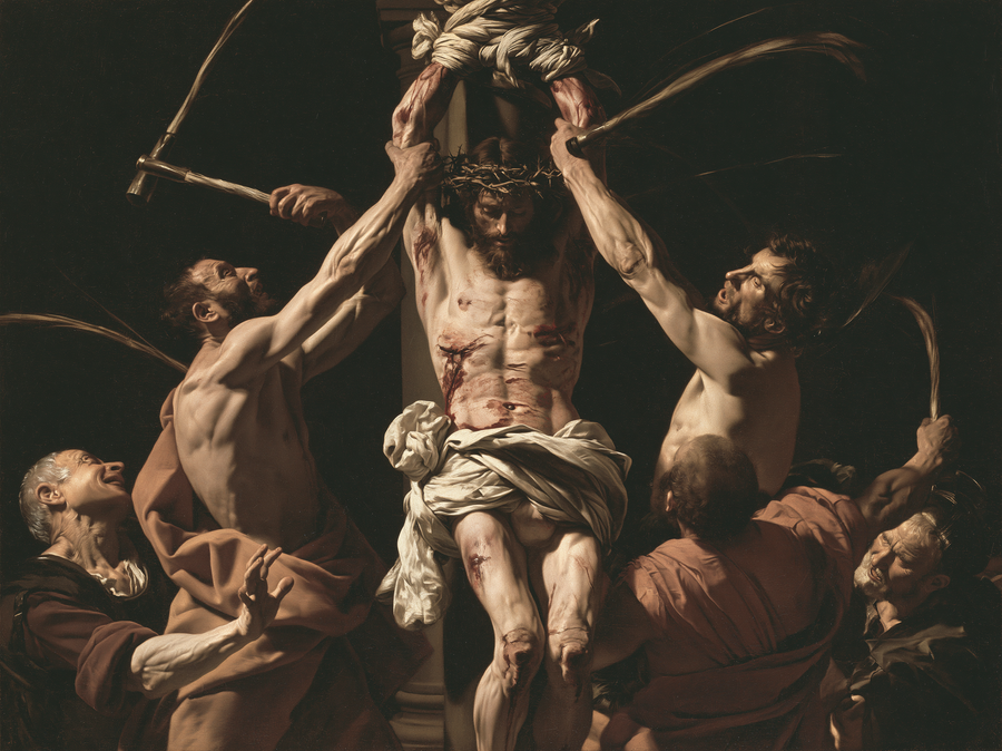 The Flagellation of Christ — The Still Figure Amid the Gestures