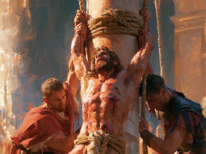 The Flagellation of Christ — Arms in the Gold of Daylight