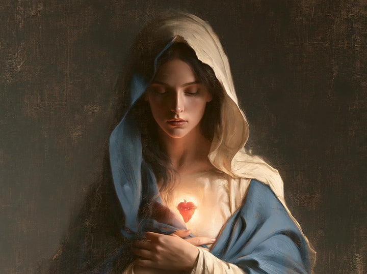The Immaculate Heart of Mary — Light Kept Beneath the Close-Wrapped Cloak