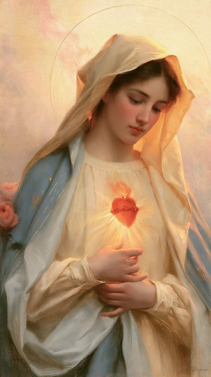 The Immaculate Heart of Mary — The Red Heart and the Held Wrist