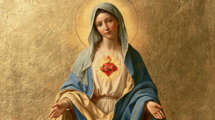 The Immaculate Heart of Mary — The Red Heart in the Peaceful Welcome