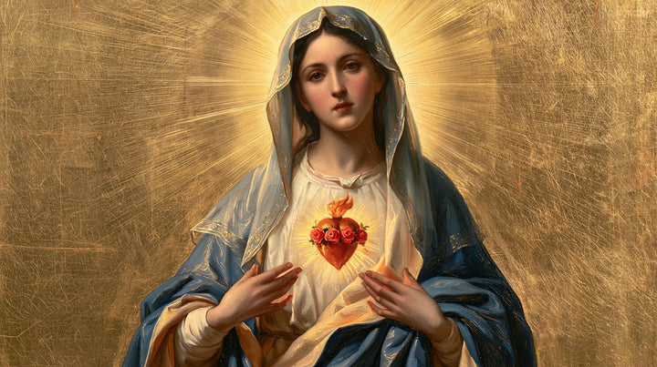 The Immaculate Heart of Mary — The Fan-Shaped Halo and the Flowered Heart