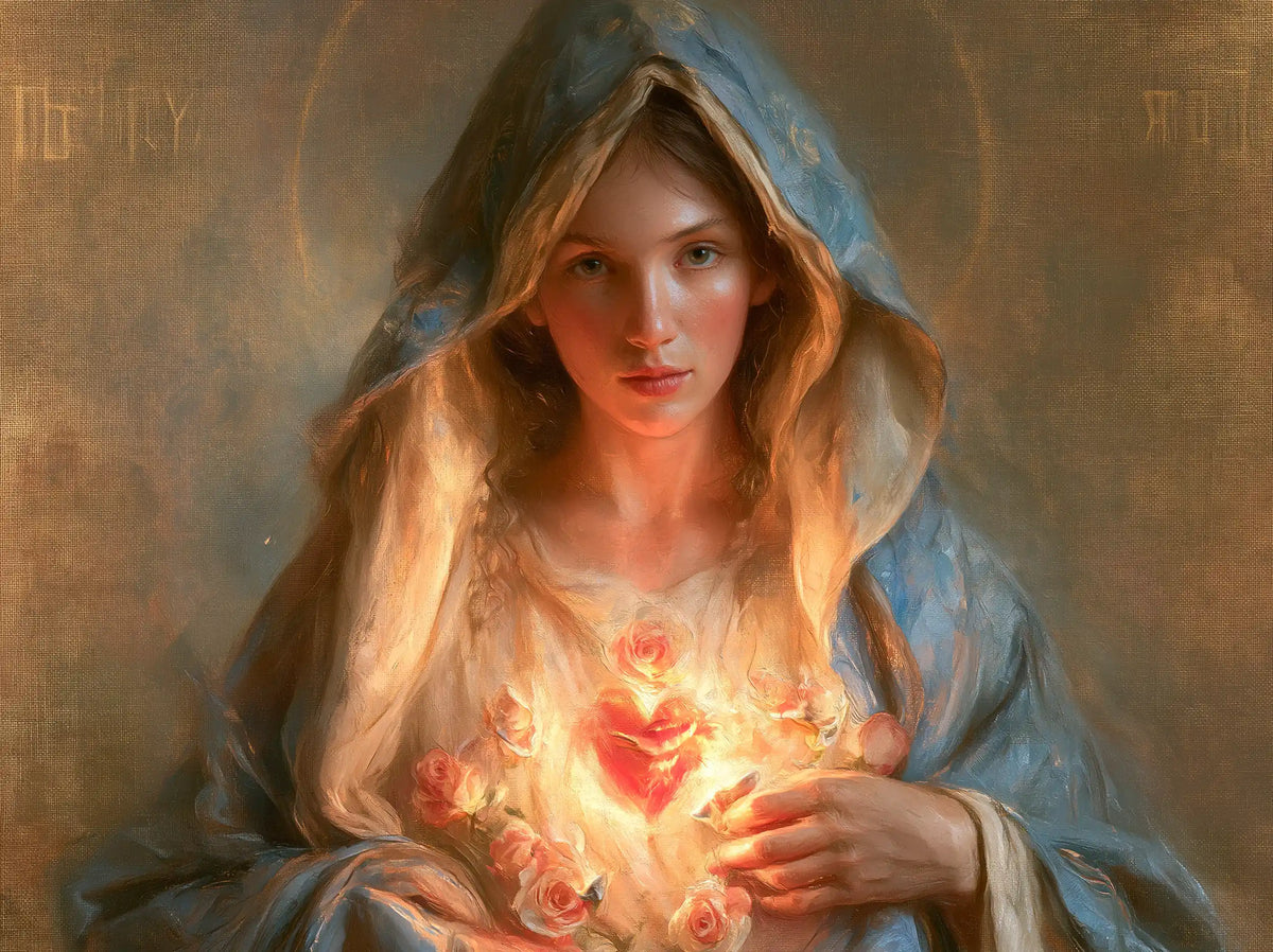 The Immaculate Heart of Mary — The Vivid Heart Beneath the Attentive Gaze