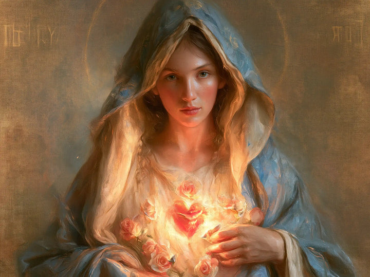 The Immaculate Heart of Mary — The Vivid Heart Beneath the Attentive Gaze