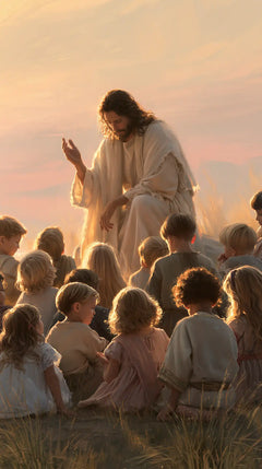Jesus and the Children — The Lesson beneath the Apricot Vault