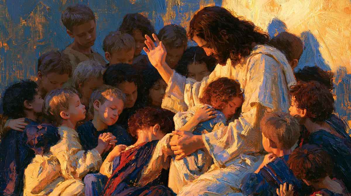 Jesus and the Children — The Child Nestled in the Day’s Warmth