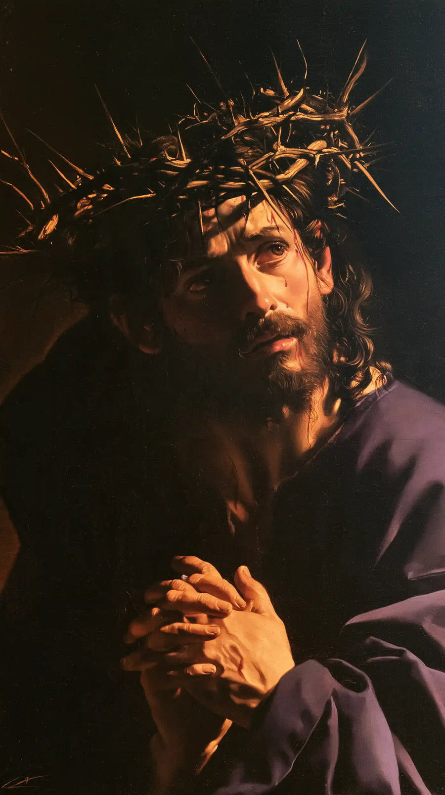 Jesus Crowned with Thorns — Supplication beside the Cloak