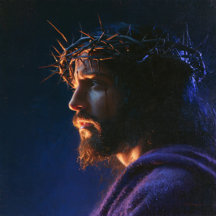 Jesus Crowned with Thorns — The Russet Glow of the Still Profile