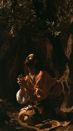 Jesus in Gethsemane — Hands Reaching through the Night