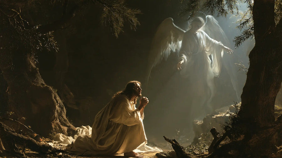 Jesus in Gethsemane - Jesus and the Consoling Angel · Landscape n° 7