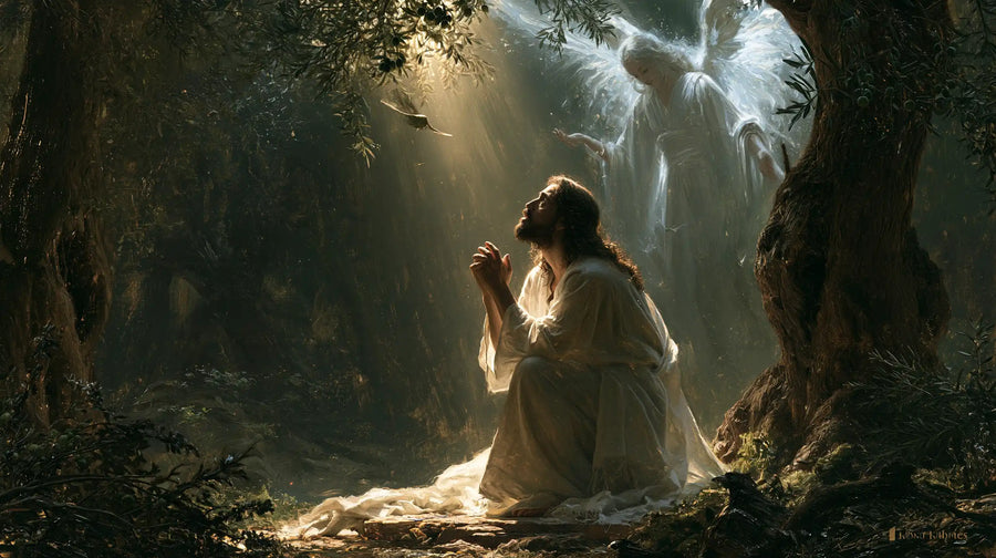 Jesus in Gethsemane - Jesus and the Consoling Angel · Landscape n° 10