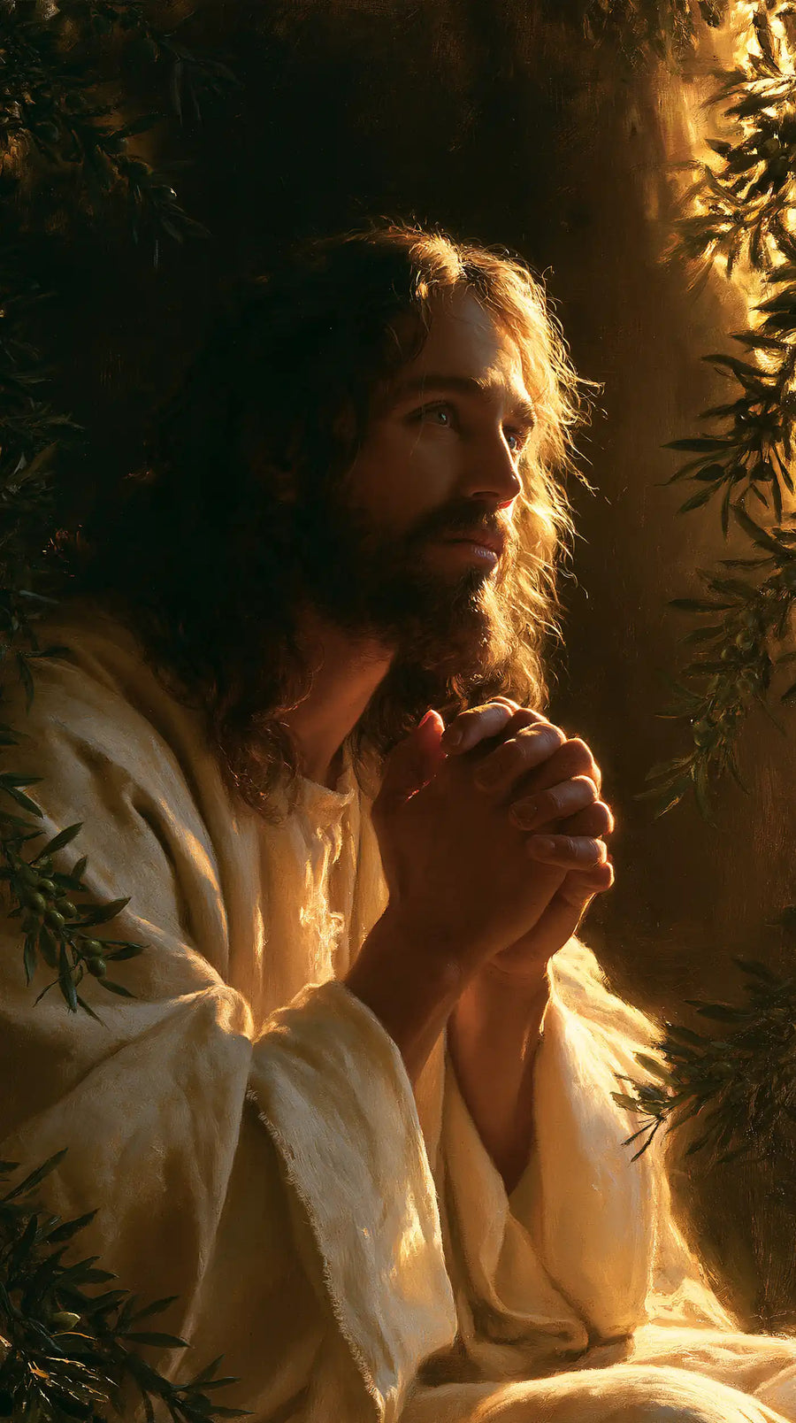 Jesus in Gethsemane - Devotional Portrait of Jesus in Gethsemane · Portrait n° 6