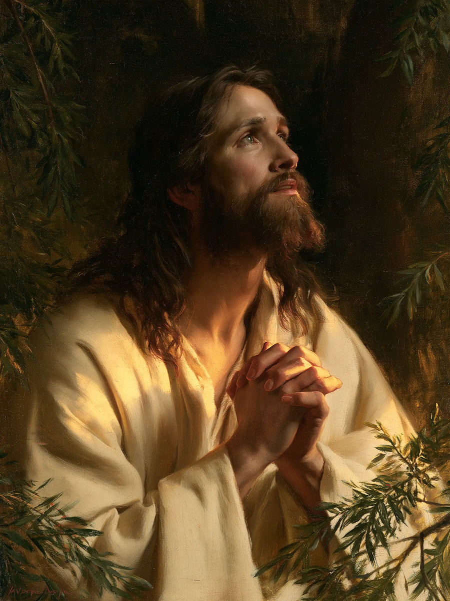 Jesus in Gethsemane - Devotional Portrait of Jesus in Gethsemane · Portrait n° 9