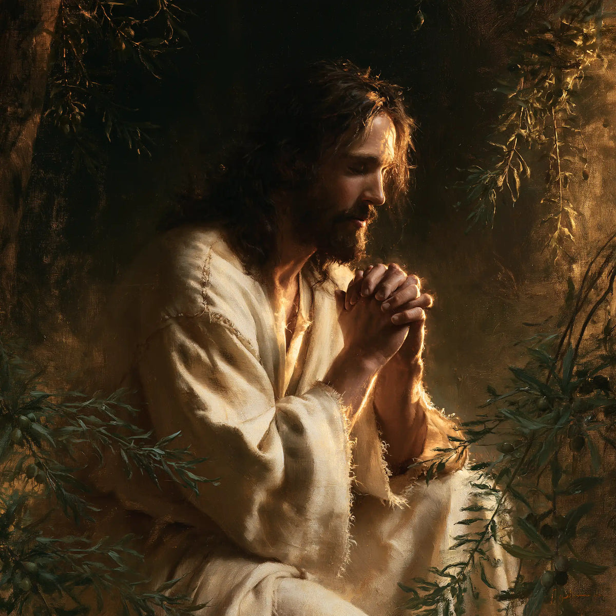 Jesus in Gethsemane — Prayer beside the Golden Bough