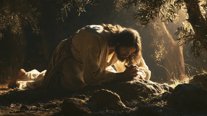 Jesus in Gethsemane - Jesus Prostrate in the Garden · Landscape n° 4