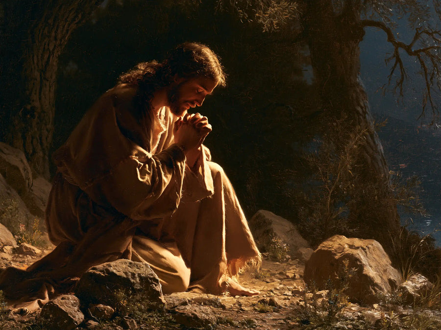 Jesus in Gethsemane - Sacred Agony · Landscape n° 1