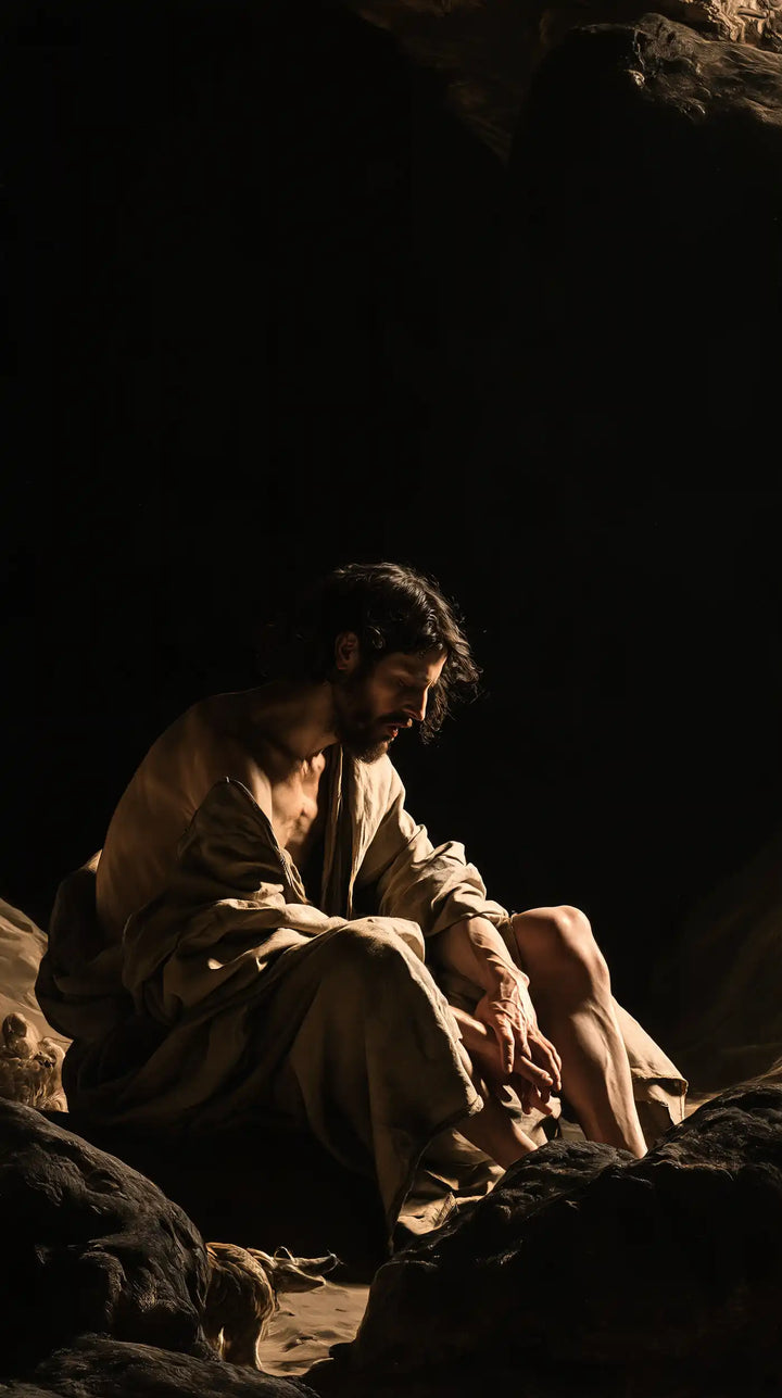 Jesus in the Desert — Solitude Beneath the High Darkness