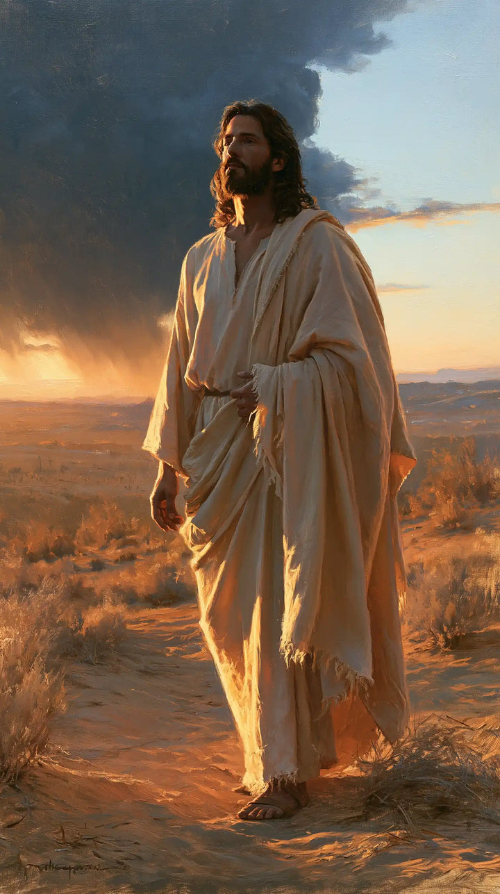Jesus in the Desert - Victory Over Temptation · Portrait n° 24