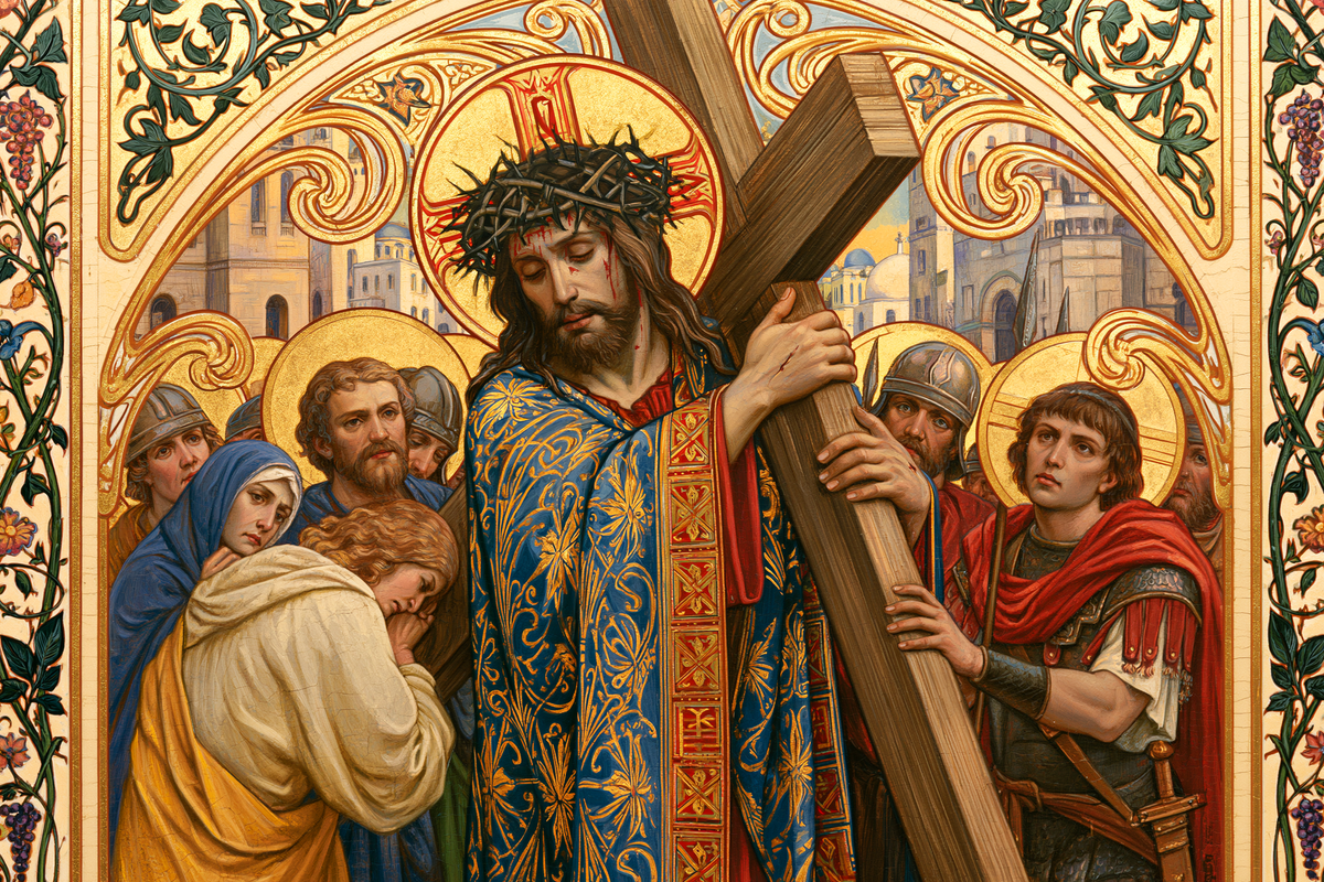 The Stations of the Cross - Sacred Art Nouveau · Landscape n° 4