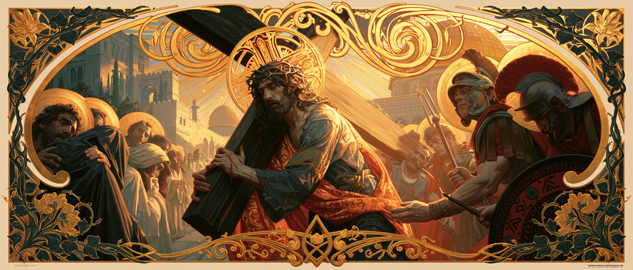The Stations of the Cross - Sacred Art Nouveau · Landscape n° 11