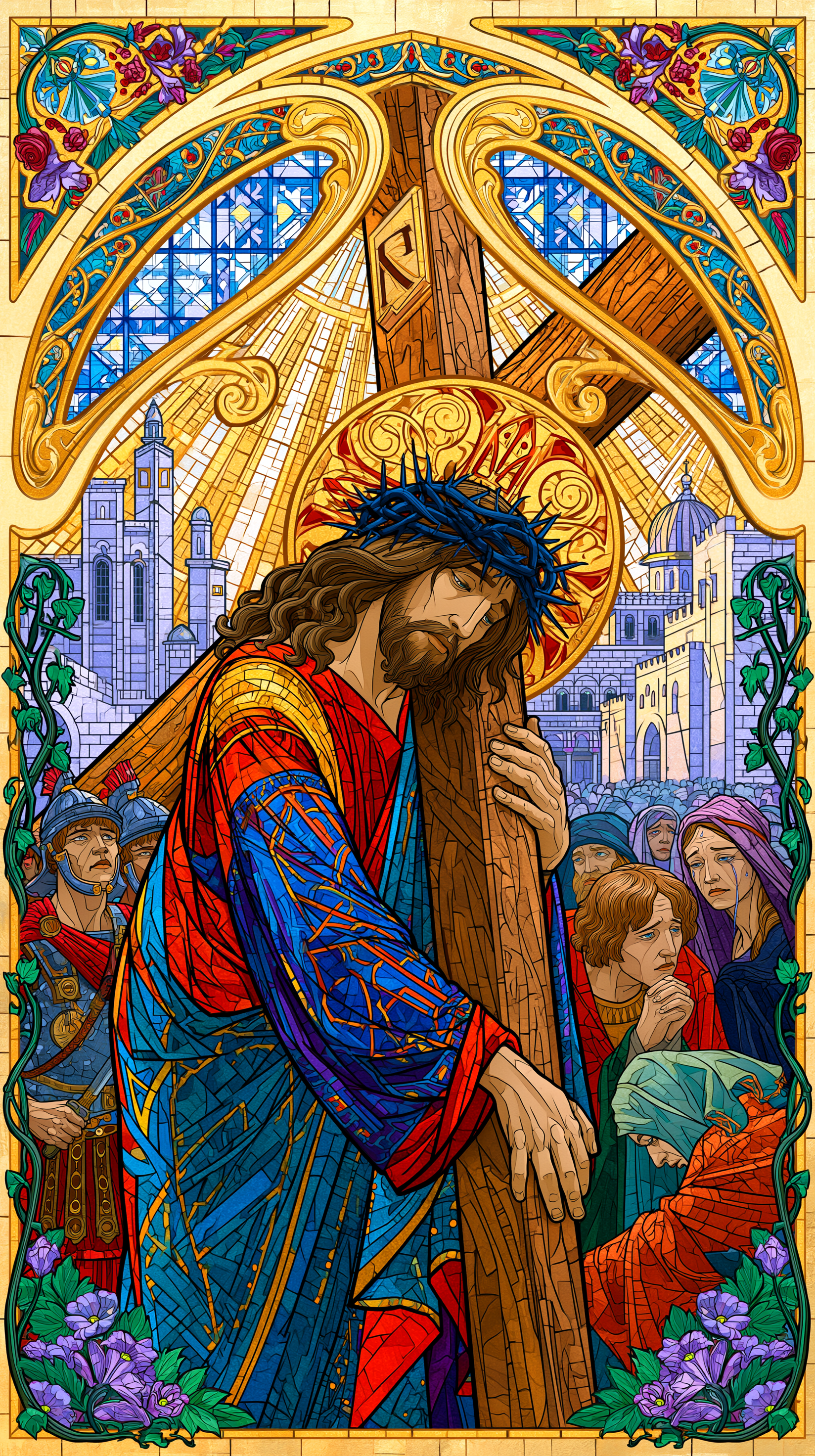 The Stations of the Cross - Sacred Art Nouveau · Portrait n° 6