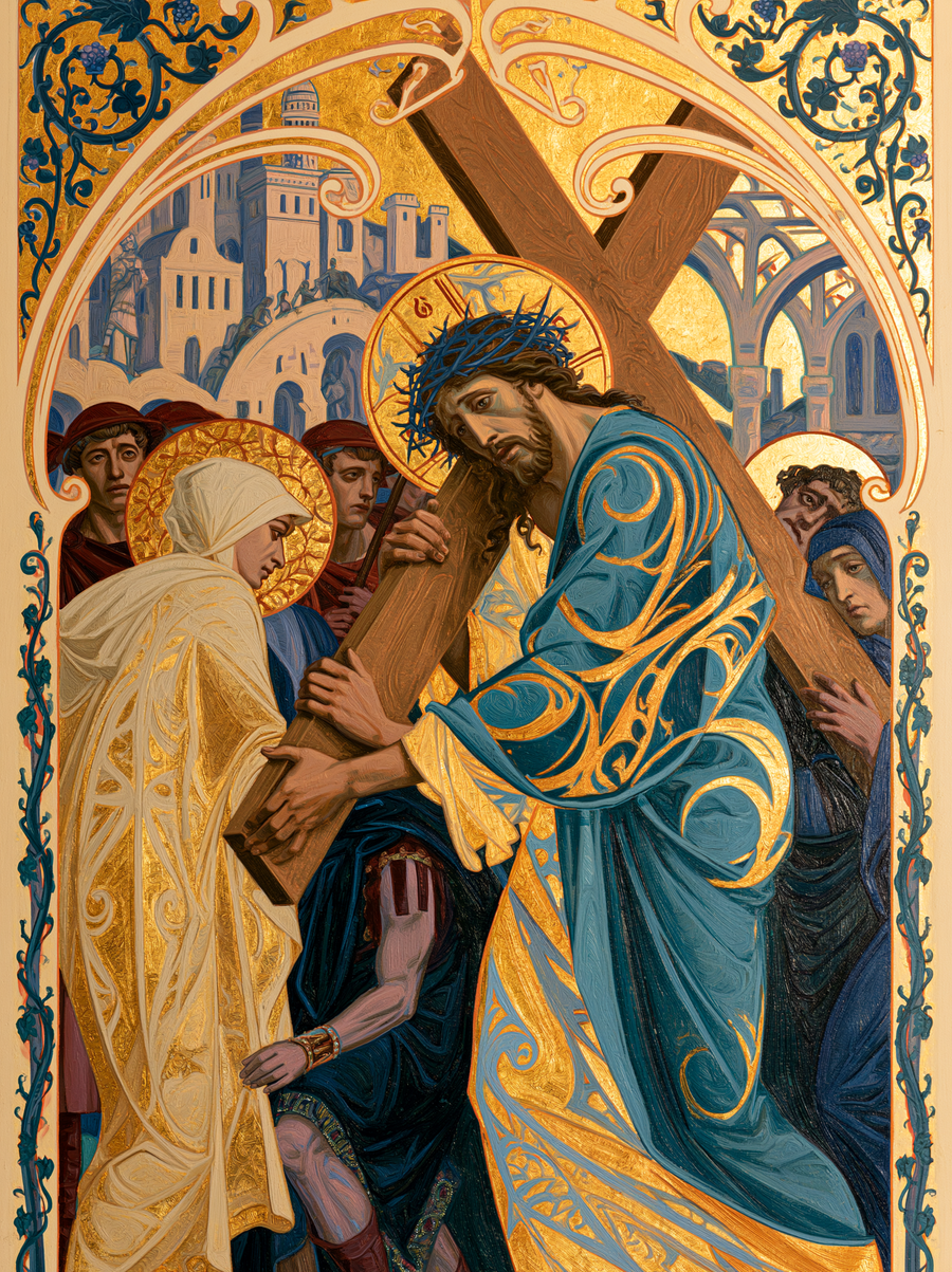 The Stations of the Cross - Sacred Art Nouveau · Portrait n° 7